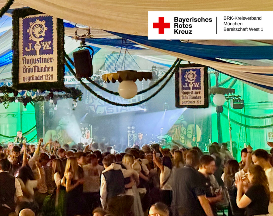 Bild aus dem Festzelt des Moosacher Maibaumfestes